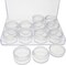 The Beadsmith Personality Case - Clear Storage Organizer Box, 5 x 3.75 x 0.9 inches - Includes 12 Small Containers with lids - 1.2 x 0.7 inches, Bead Holder